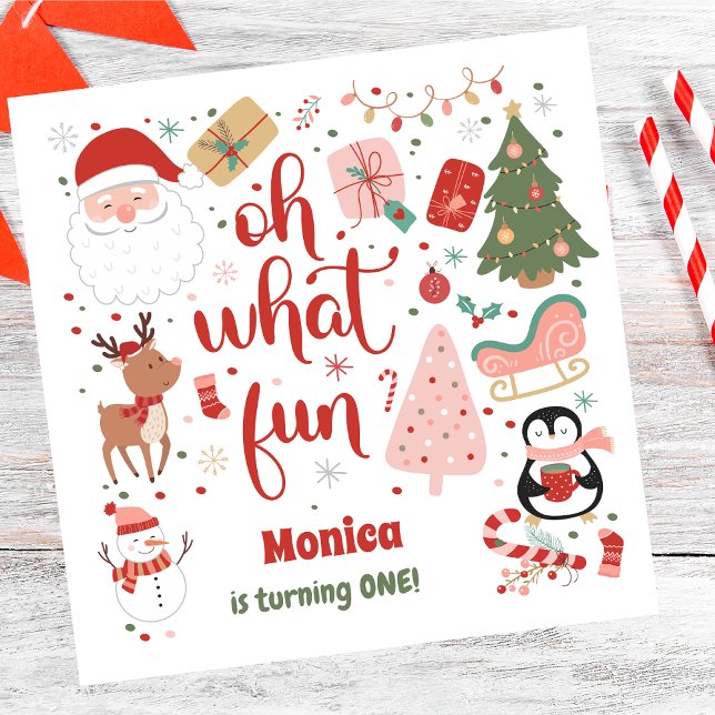 Servilleta De Papel Oh, qué navidades divertidos cumpleaños (Subido por el creador)