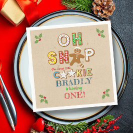 Servilleta De Papel ¡Oh Snap! Gingerbread Cookie Cualquier Cumpleaños 