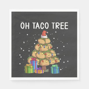 Servilleta De Papel Oh Taco Tree Funny Comida Mexicana Navidades Feo