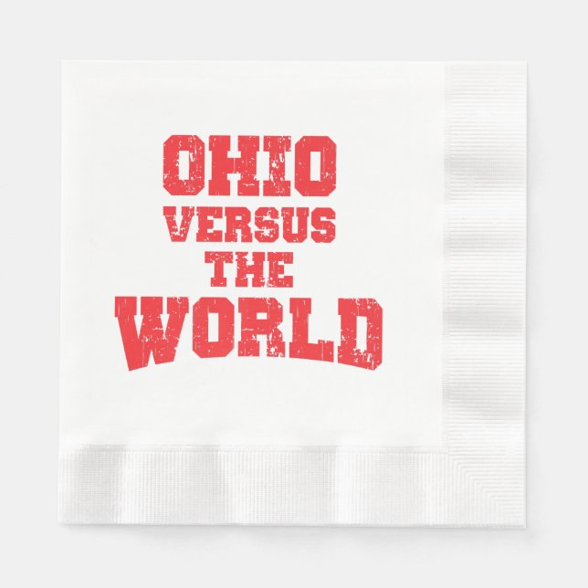 SERVILLETA DE PAPEL OHIO VERSUS THE WORLD (Anverso)