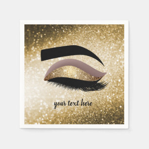 Servilleta De Papel Ojo de azotes dorados