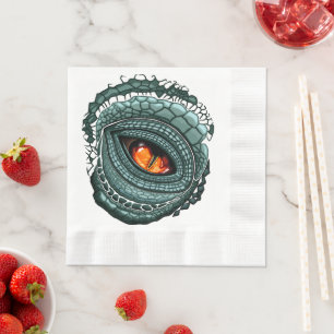 Servilleta De Papel Ojo de depredador reptil primitivo
