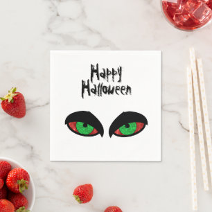 Servilleta De Papel Ojos malvados Fiesta Feliz Halloween