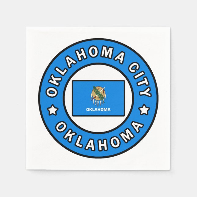 Servilleta De Papel Oklahoma City Oklahoma (Anverso)