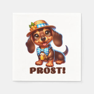 Servilleta De Papel ¡Oktoberfest Dachshund Prost!