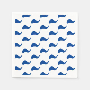 Servilleta De Papel Olas azules blancas papel fiesta