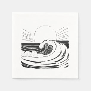Servilleta De Papel Olas del océano