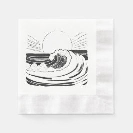 Servilleta De Papel Olas del Océano