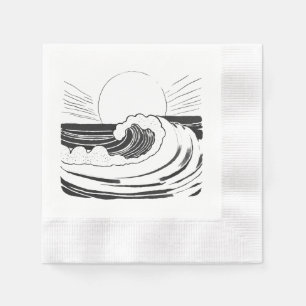 Servilleta De Papel Olas del océano