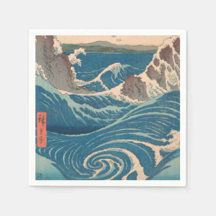 Servilleta De Papel Olas japonesas Naruto Remolino Arte Oceánico