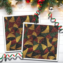 Olas verdes rojas de Purpurina festivo