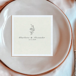 Servilleta De Papel Old Money Ivory Boda