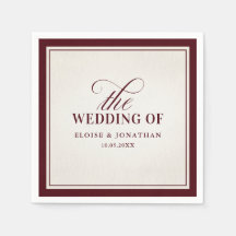 Old Money Modern Formal Burgundy Luxury Wedding