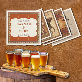 Servilleta De Papel Old West Frontier Personalized Cocktail Napkin
