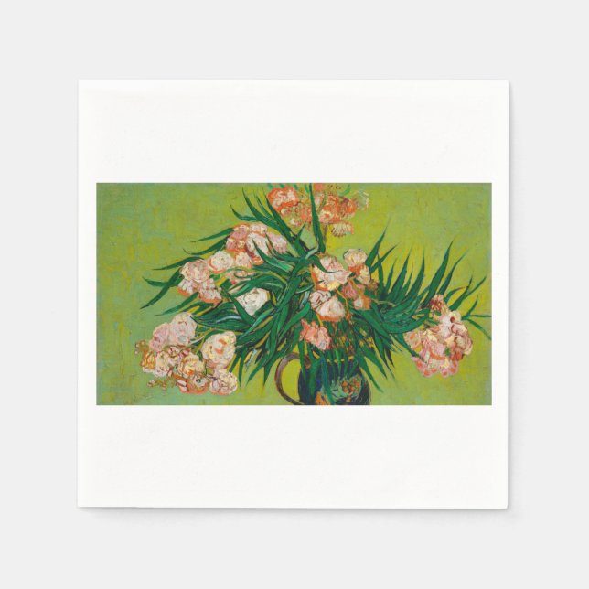 Servilleta De Papel Oleanders de Vincent van Gogh (Anverso)