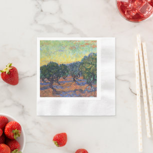 Servilleta De Papel Olivar de Vincent Van Gogh Impresionismo Arte