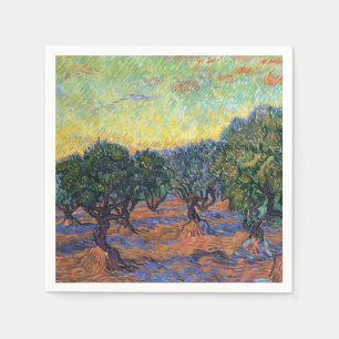 Servilleta De Papel Olivar de Vincent Van Gogh Impresionismo Arte