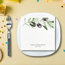 Servilleta De Papel Olive Branch Bridal Shower