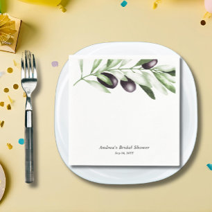 Servilleta De Papel Olive Branch Bridal Shower