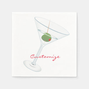 Servilleta De Papel Olive Martini Thunder_Cove