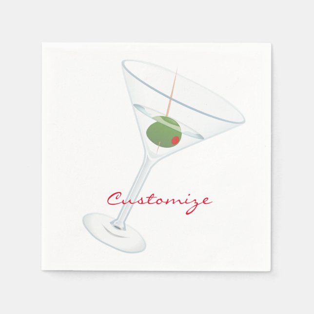 Servilleta De Papel Olive Martini Thunder_Cove (Anverso)