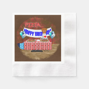 Servilleta De Papel Oliver La Nutria tiene 6 años! Feliz Cumpleaños