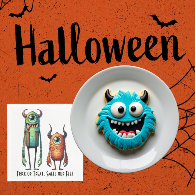 Servilleta De Papel Olvida a nuestro Personalizado del monstruo de los (Having a MONSTERously good time!)
