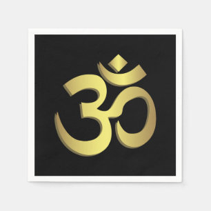 Servilleta De Papel Om ( Aum ) Símbolo de yoga Namaste