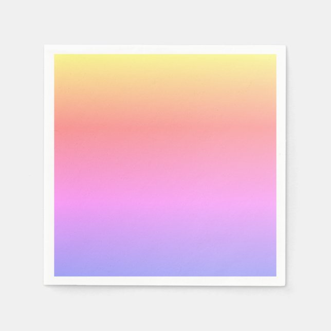 Servilleta De Papel Ombrado púrpura rosa amarillo pastel 4Sabrina (Anverso)