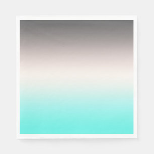 Servilleta De Papel Ombre gris turquesa