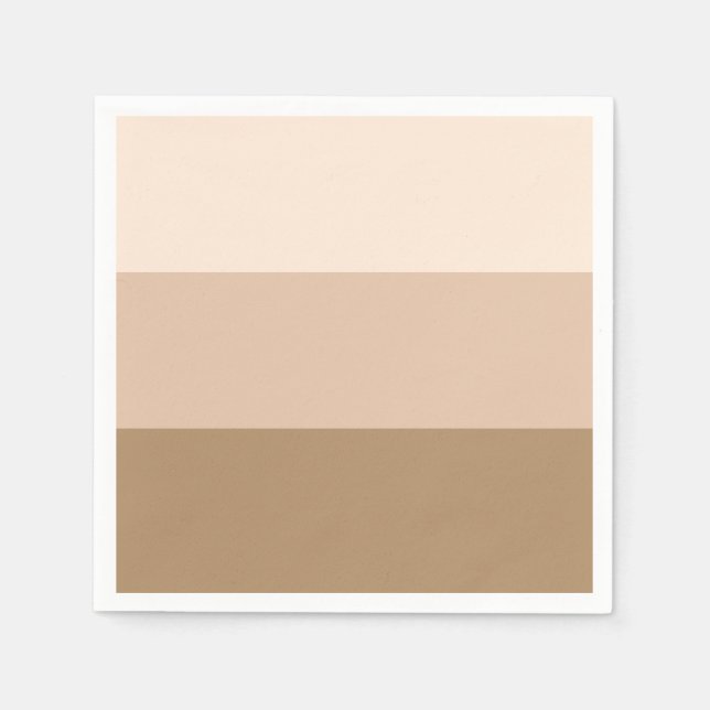 Servilleta De Papel Ombre marrón a rayas (Anverso)