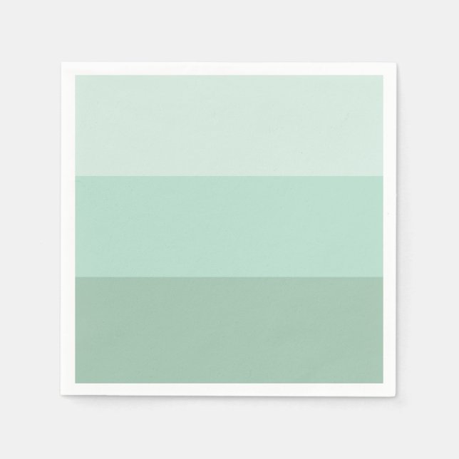 Servilleta De Papel Ombre verde rayado (Anverso)