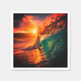 Servilleta De Papel Ondas oceánicas