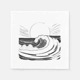Servilleta De Papel Ondas oceánicas