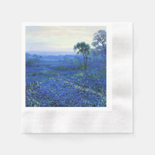Servilleta De Papel Onderdonk - Bluebonnet con Cacti,