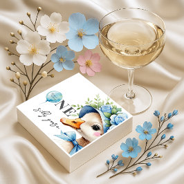 Servilleta De Papel One Silly Goose Boy Birthday 