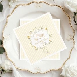 Servilleta De Papel One Silly Goose Gender neutral Wildflower Yellow