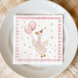 Servilleta De Papel One Silly Goose Spring Party Farm First Birthday