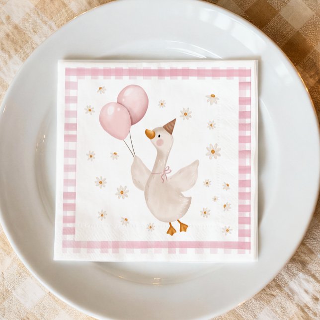 Servilleta De Papel One Silly Goose Spring Party Farm First Birthday (Subido por el creador)
