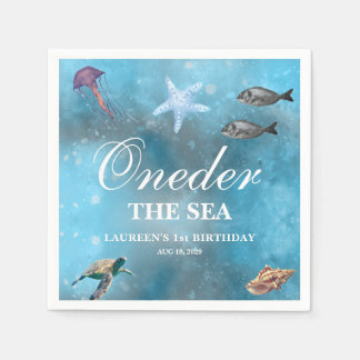 Servilleta De Papel Oneder El Mar 1er Cumpleaños
