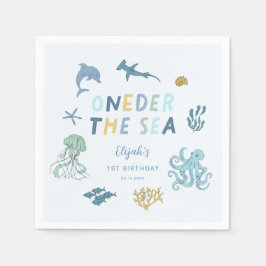 Servilleta De Papel Oneder The Sea Boy Birthday Party