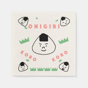Servilleta De Papel Onigiri Koro Koro (las Bolas de Arroz Rolling)