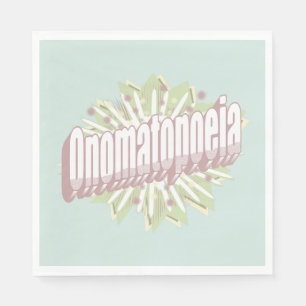 Servilleta De Papel Onomatopoyía Explosión Idioma Inglés