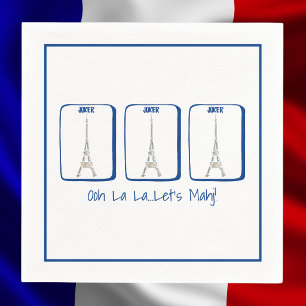 Servilleta De Papel Ooh La La... ¡Vamos a Mahj! Mahjong Torre Eiffel d