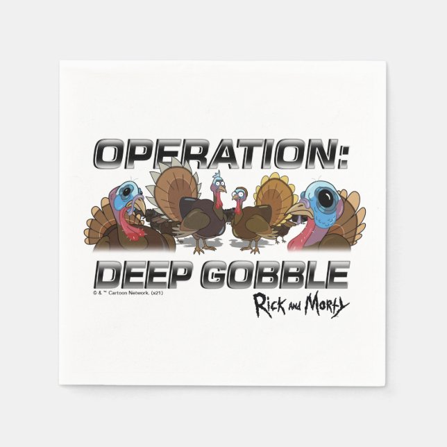 Servilleta De Papel Operación: Deep Gobble (Anverso)