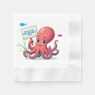 Servilleta De Papel Opulpo personalizado con pescado