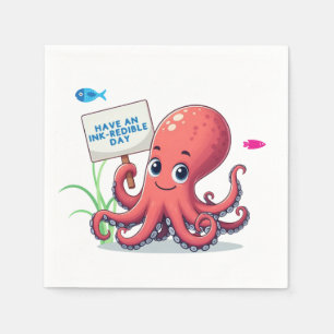 Servilleta De Papel Opulpo personalizado con pescado