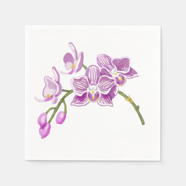 Servilleta De Papel Orchids (Anverso)