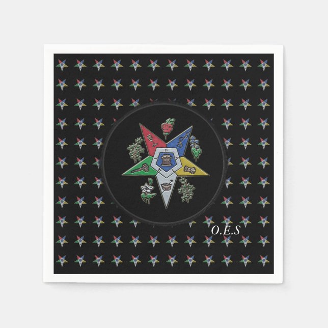 Servilleta De Papel Orden De La Estrella Del Este (Anverso)