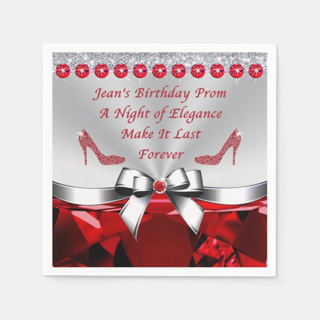 Servilleta De Papel Orden especial para Jean, servilletas de cumpleaño (Anverso)